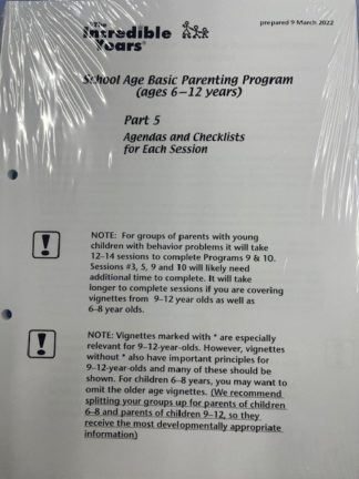 EDU0003 - Handouts for Parent School Age Basic